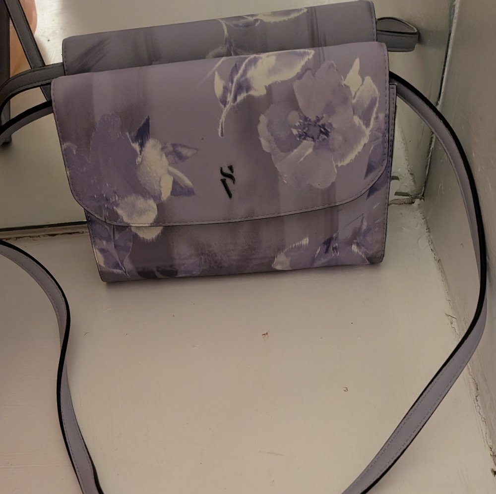 Elegant Purple Floral Women's Bag